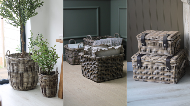 How to keep wicker and rattan baskets clean, top tips for keeping your home tidy and organised