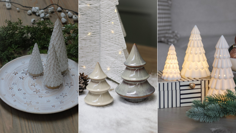 Decorating for Christmas with Beautiful Ceramic Christmas Trees