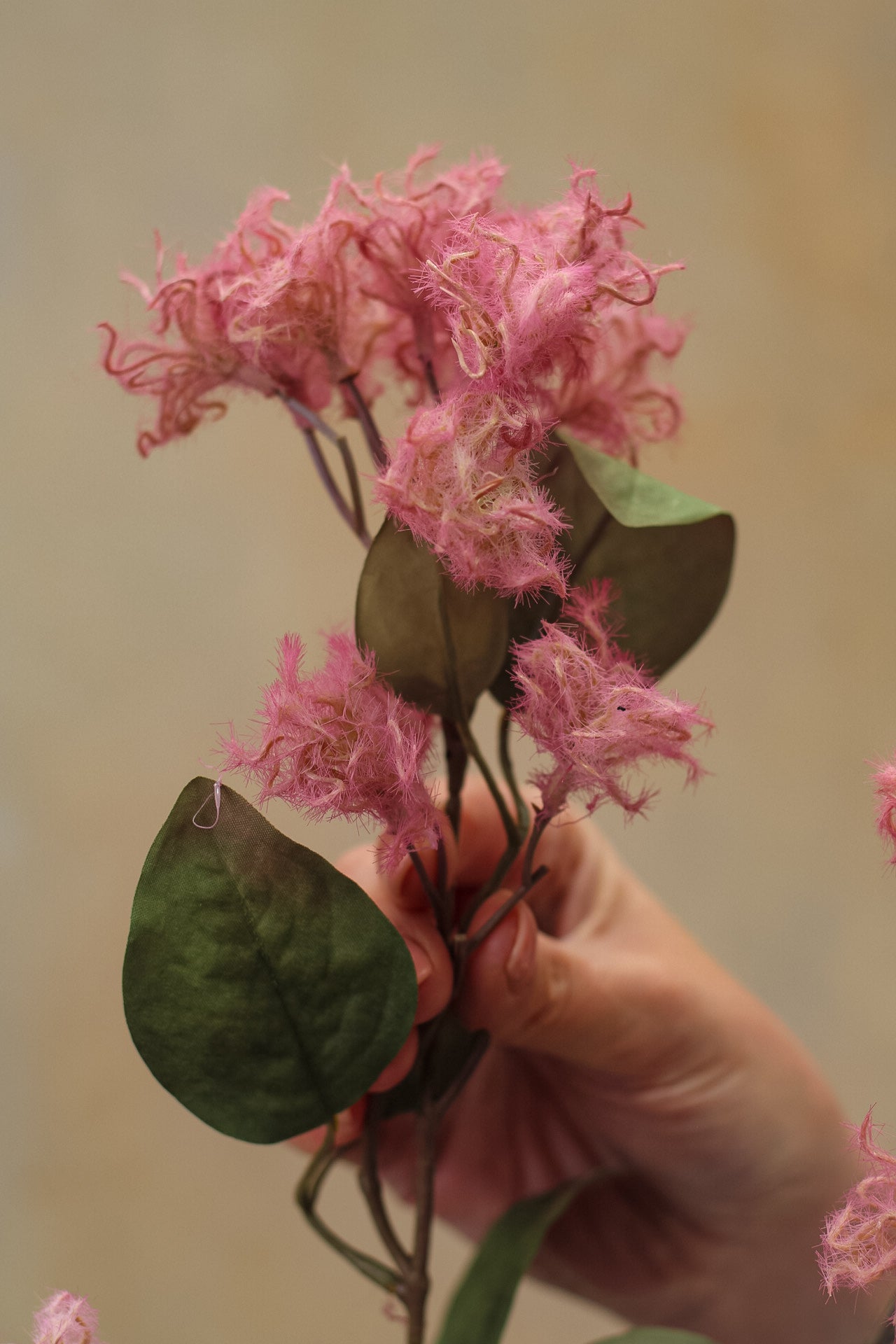 Faux Blush Smoke Bush Spray