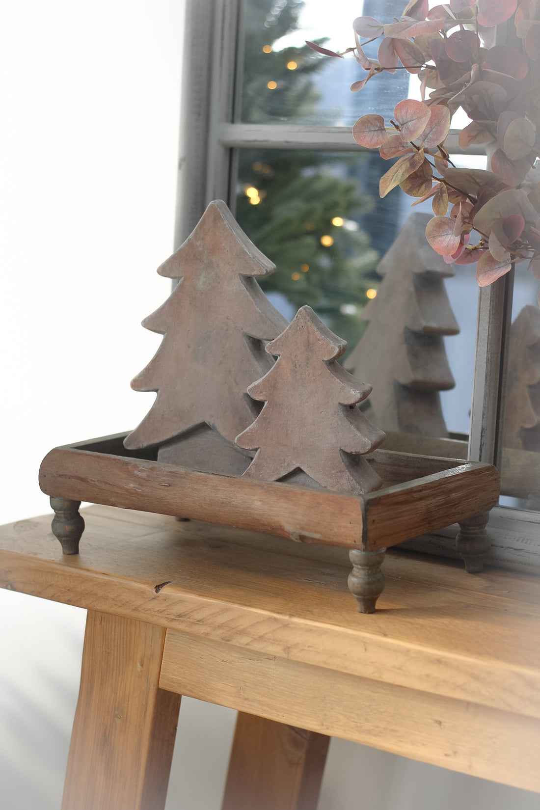 Rustic Warm Brown Christmas Tree