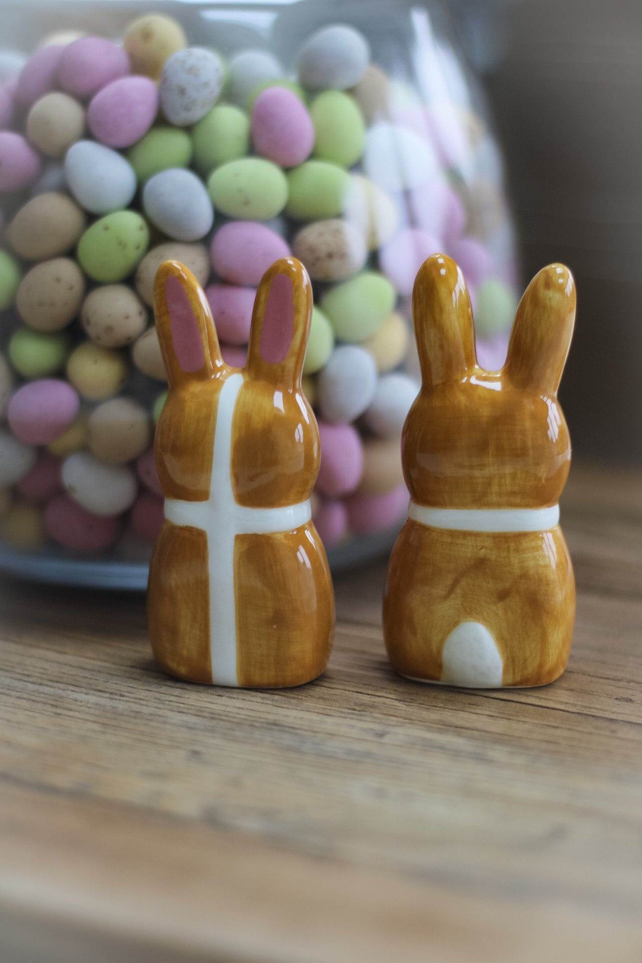 Ceramic Hot Cross Bunnies | Set of 2