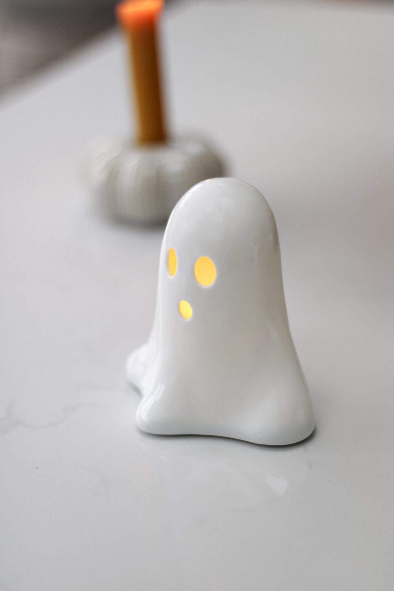 Spooky Ghost Ceramic LED