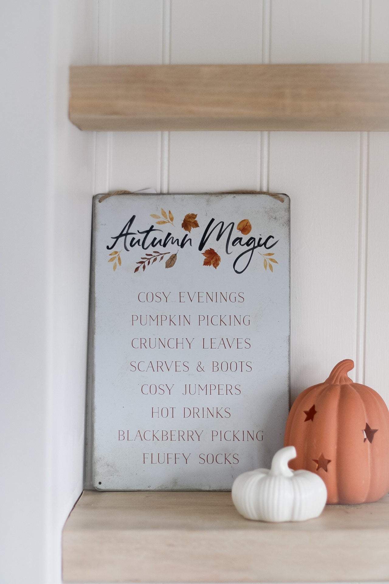 Autumn Magic Metal Sign