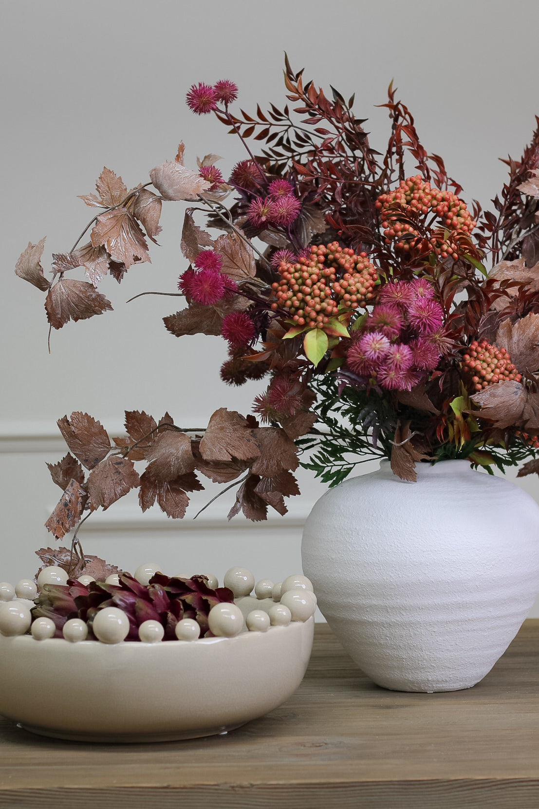 Luxury Faux Autumn Foliage Arrangement