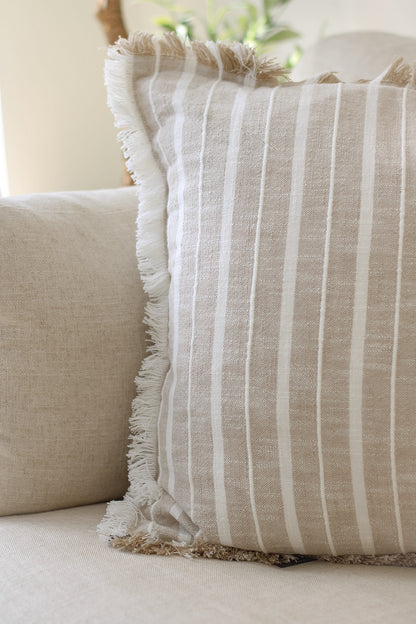 Alstead Natural Striped Cushion