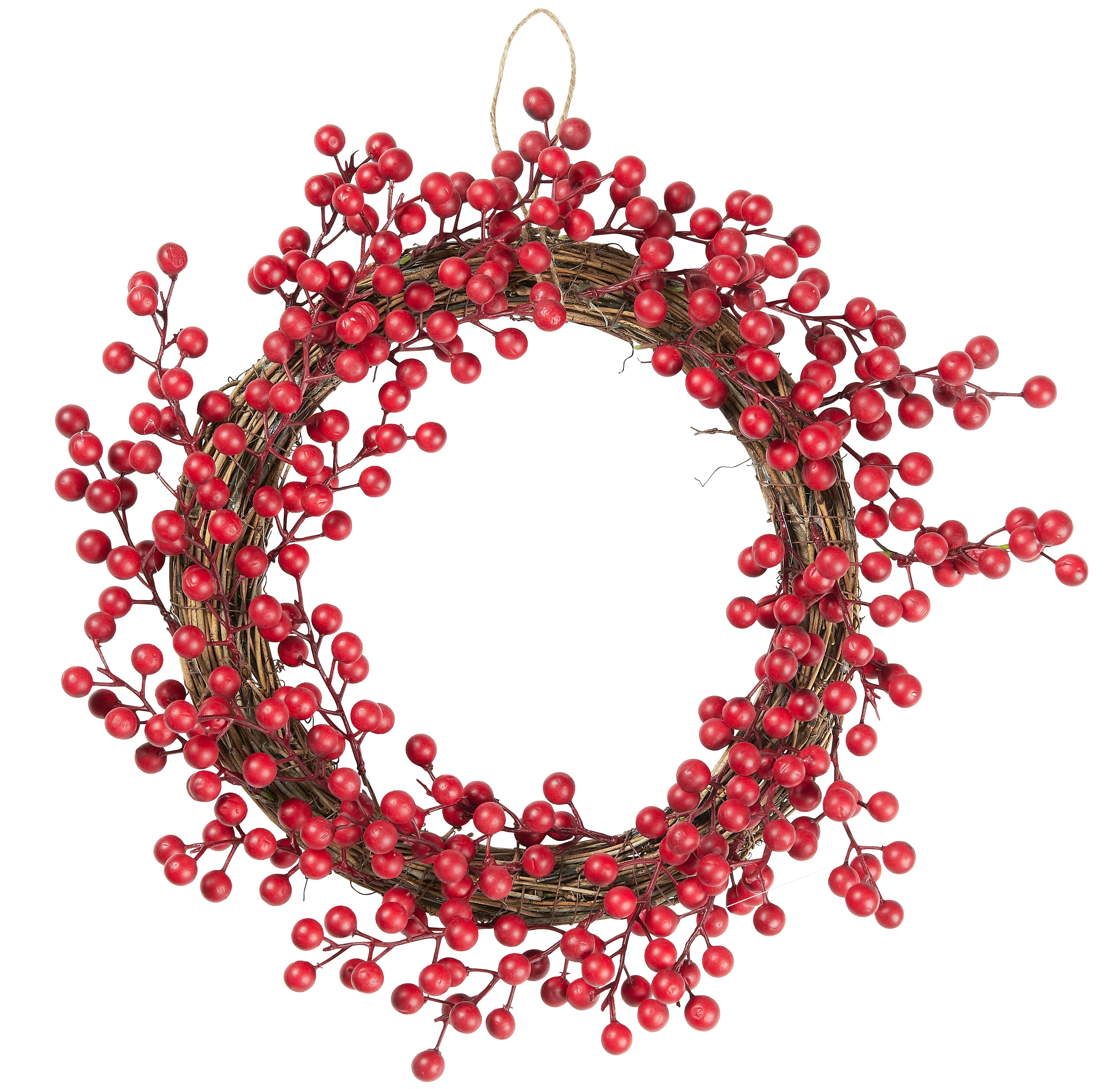 Rustic Red Berry Wreath