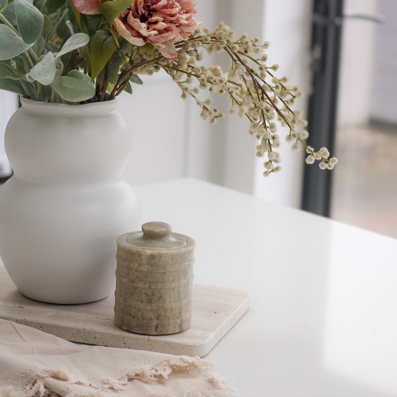 Parnham Marble Jar with Lid