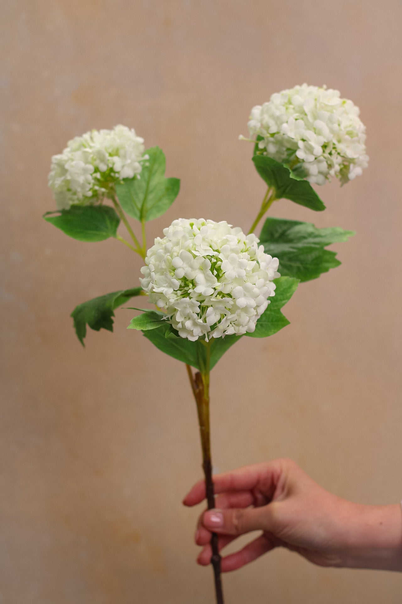 Faux Soft Cream Snowball Stem