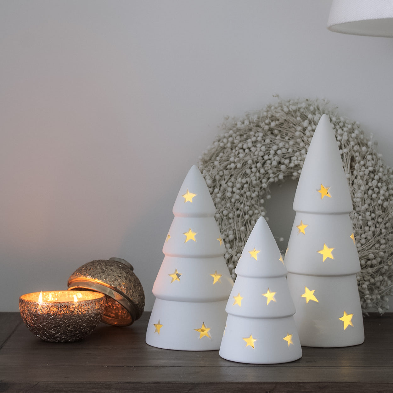 Star White Ceramic Christmas Tree