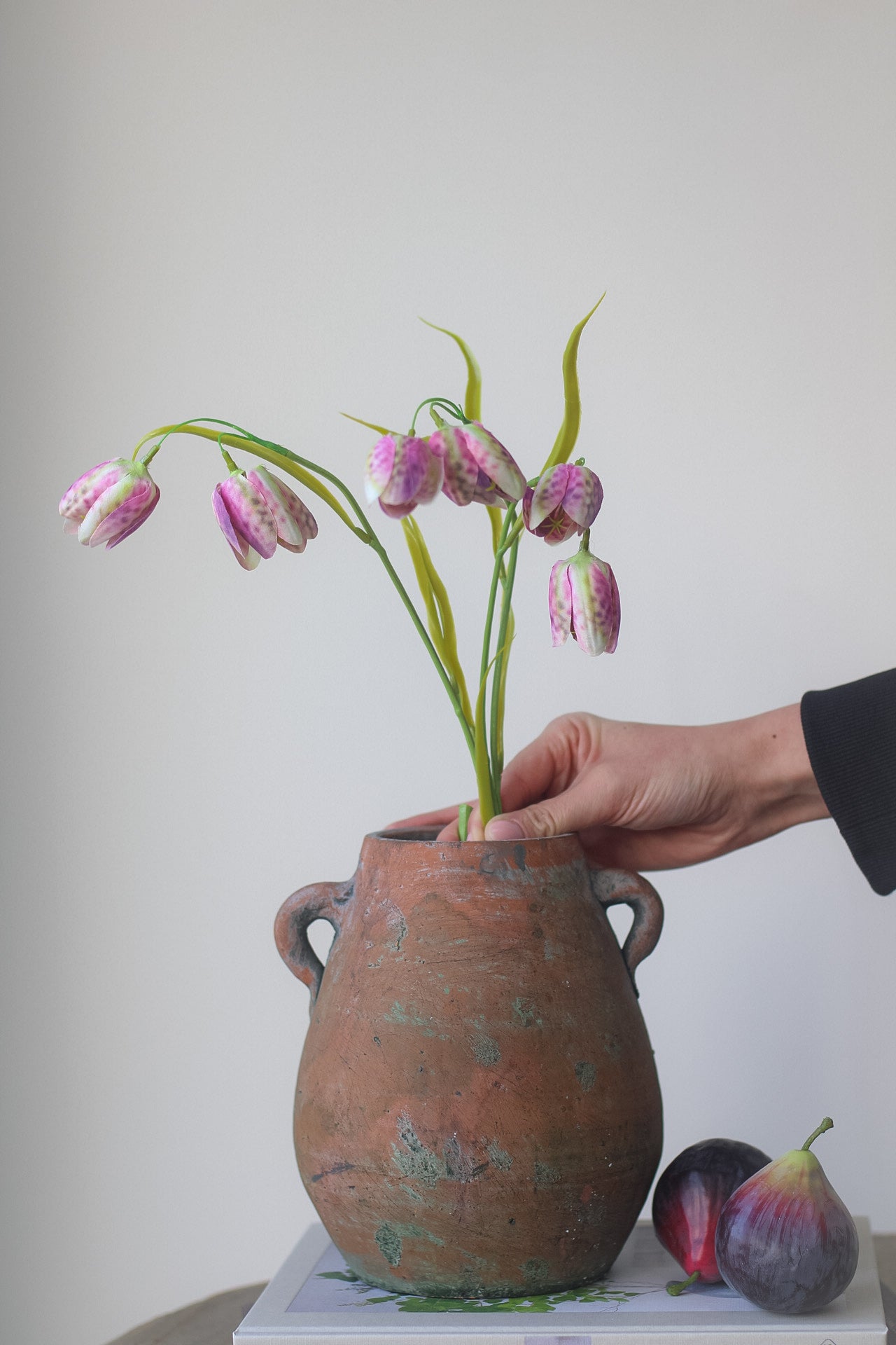 Faux Purple Fritillaria Stem