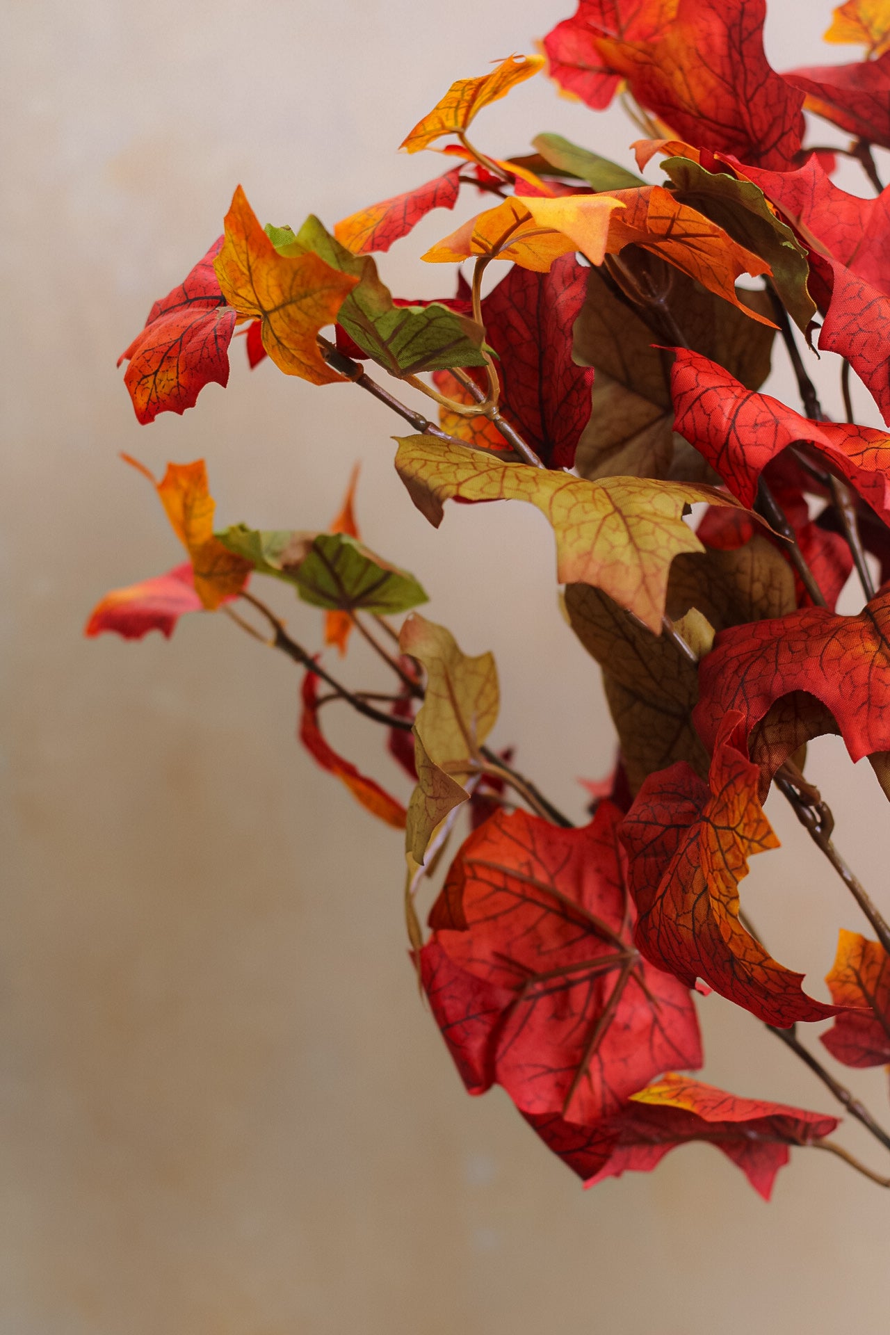 Faux Autumn Maple Leaf Bunch