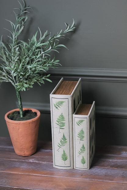 Botanical Decorative Storage Books | Set of 2