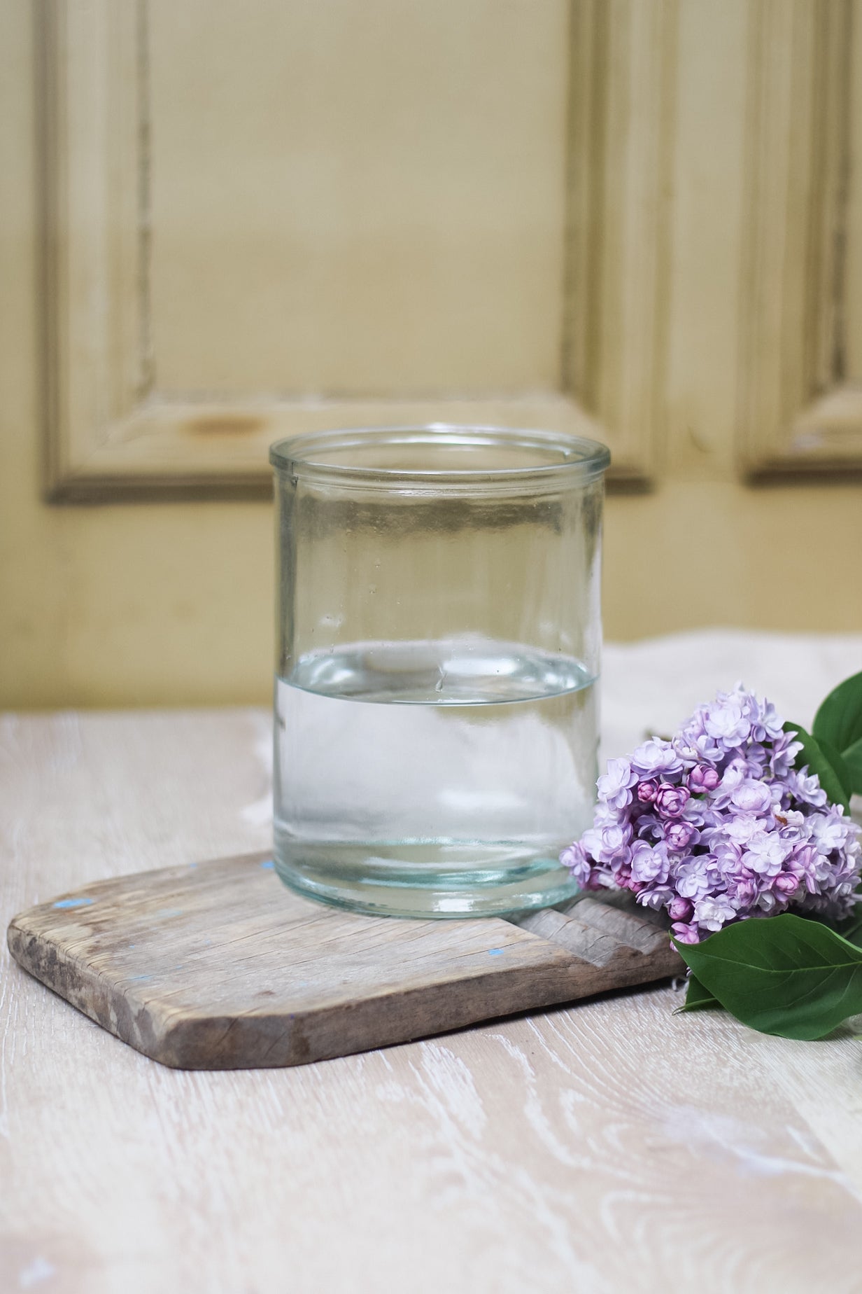 Short Apothecary Glass Vase