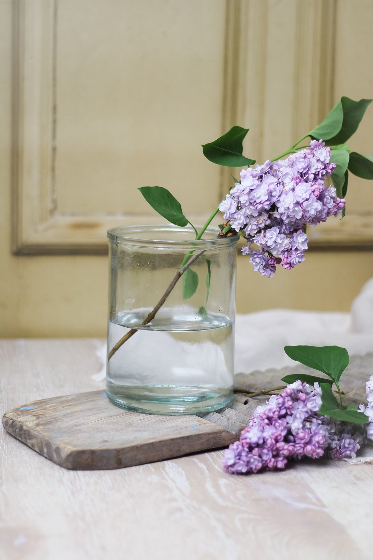 Short Apothecary Glass Vase