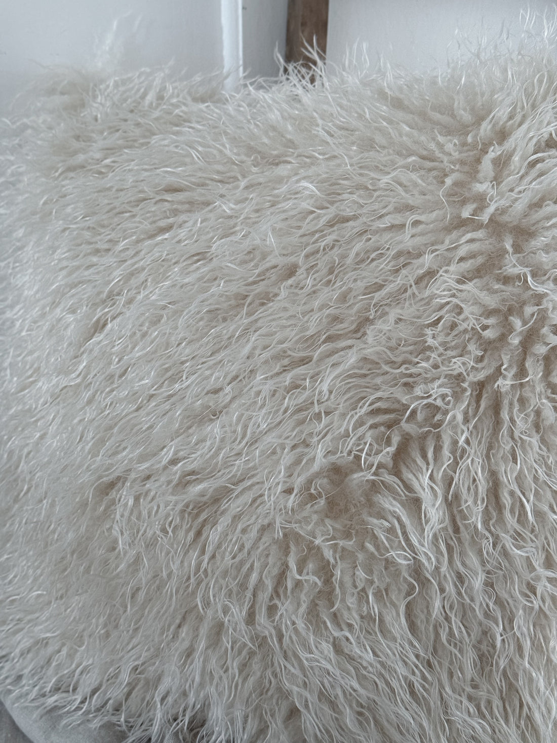 Tibet Ivory Fur Cushion