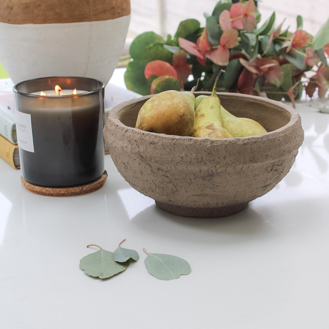 Tawny Flecked Rustic Bowl