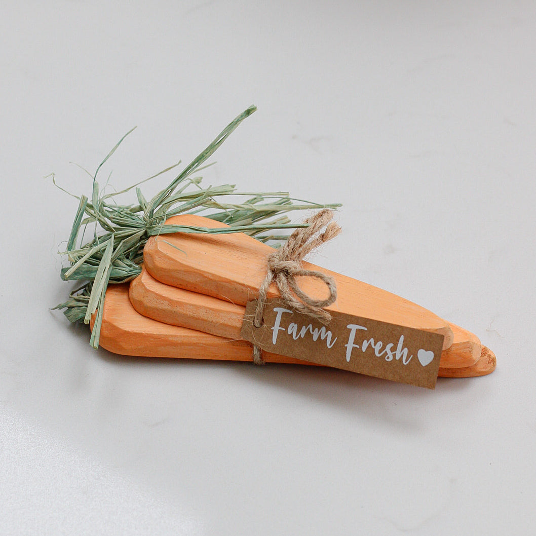 Decorative Wooden Carrots