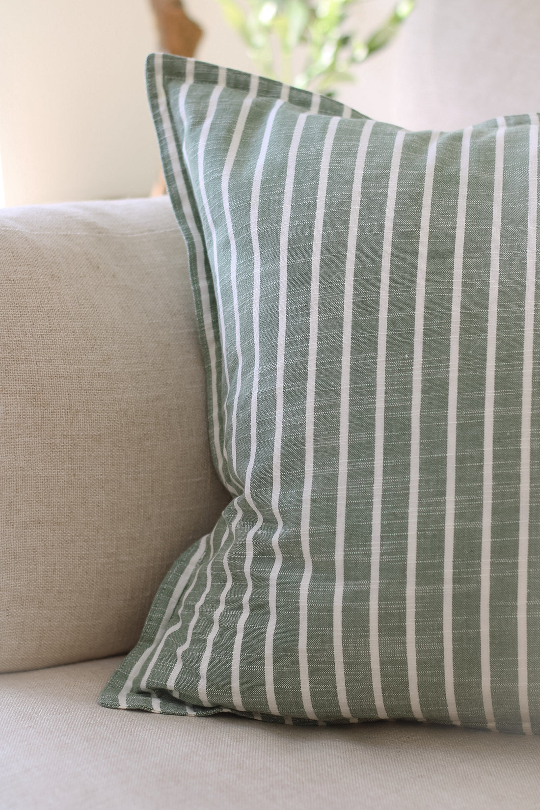 Rydal Eucalyptus Striped Cushion