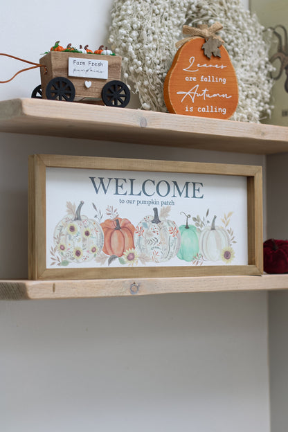 Welcome to our Pumpkin Patch Plaque