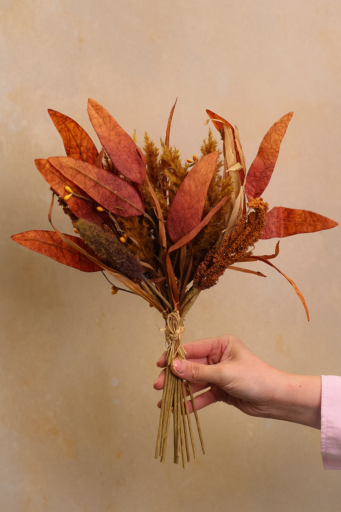 Faux Burnt Sienna Foliage Bunch