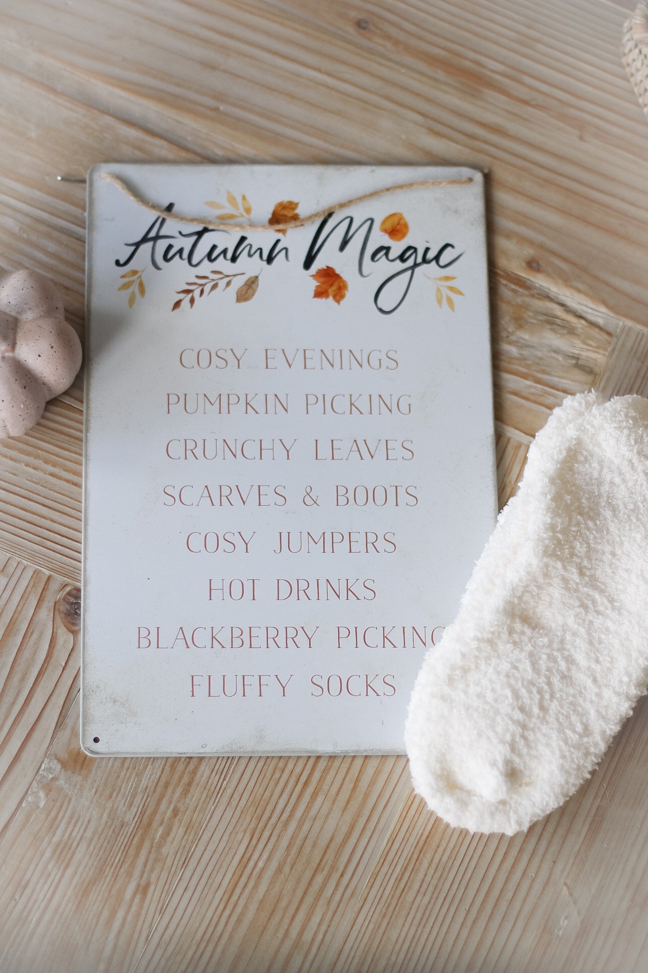 Autumn Magic Metal Sign