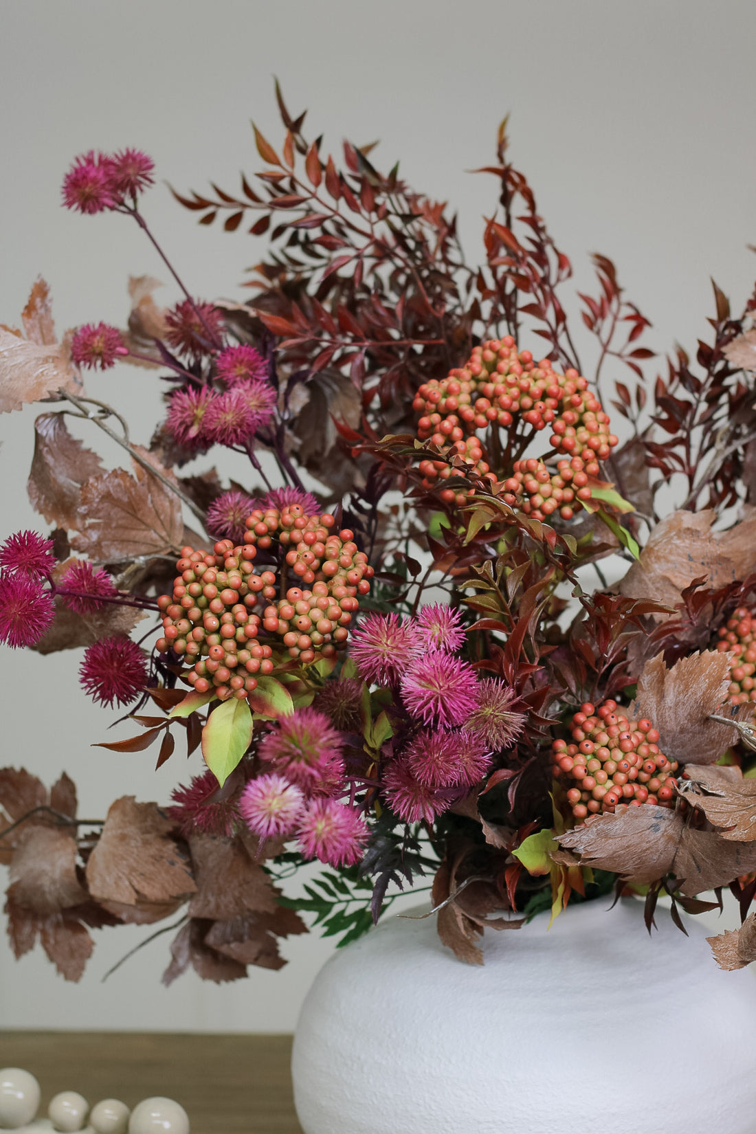 Luxury Faux Autumn Foliage Arrangement