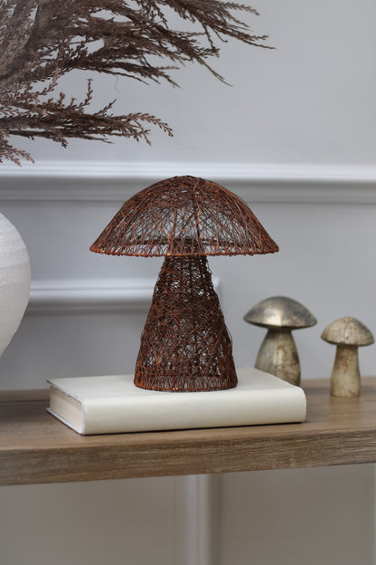 Rustic Decorative Iron Mushroom