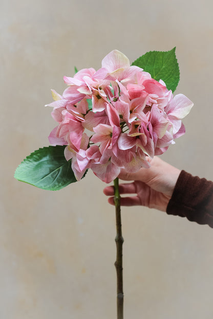 Faux Shabby Pink Hydrangea