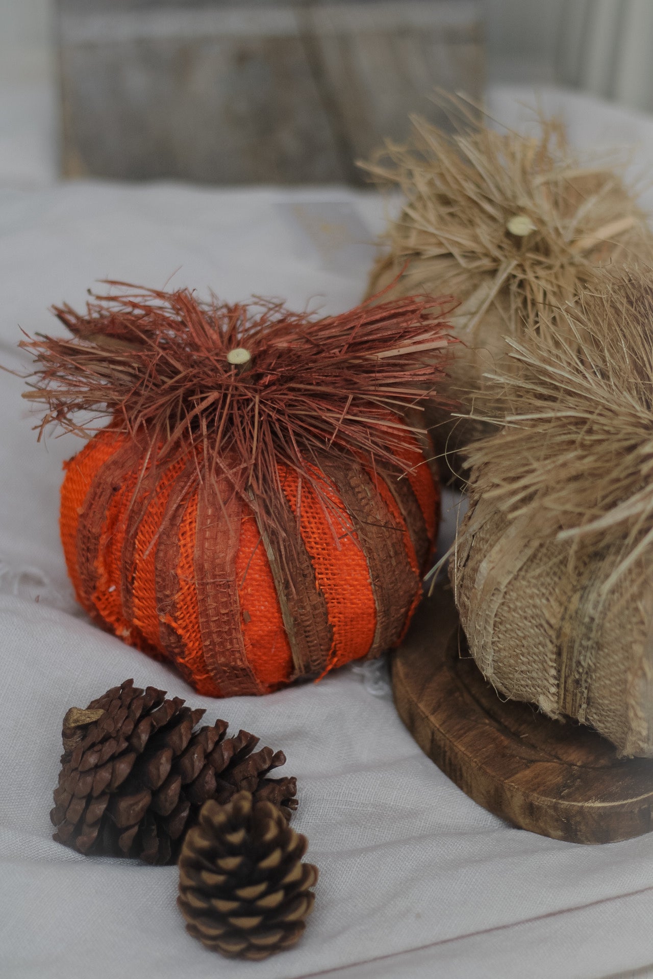 Hessian Pumpkins