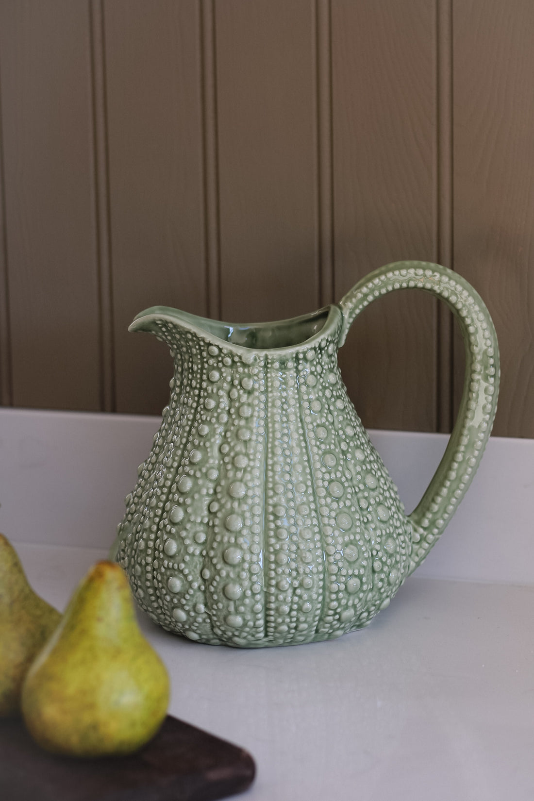 Sage Porcelain Urchin Jug 005