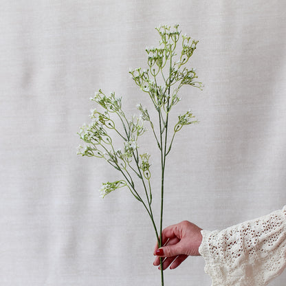 Faux White Gypsophila Spray