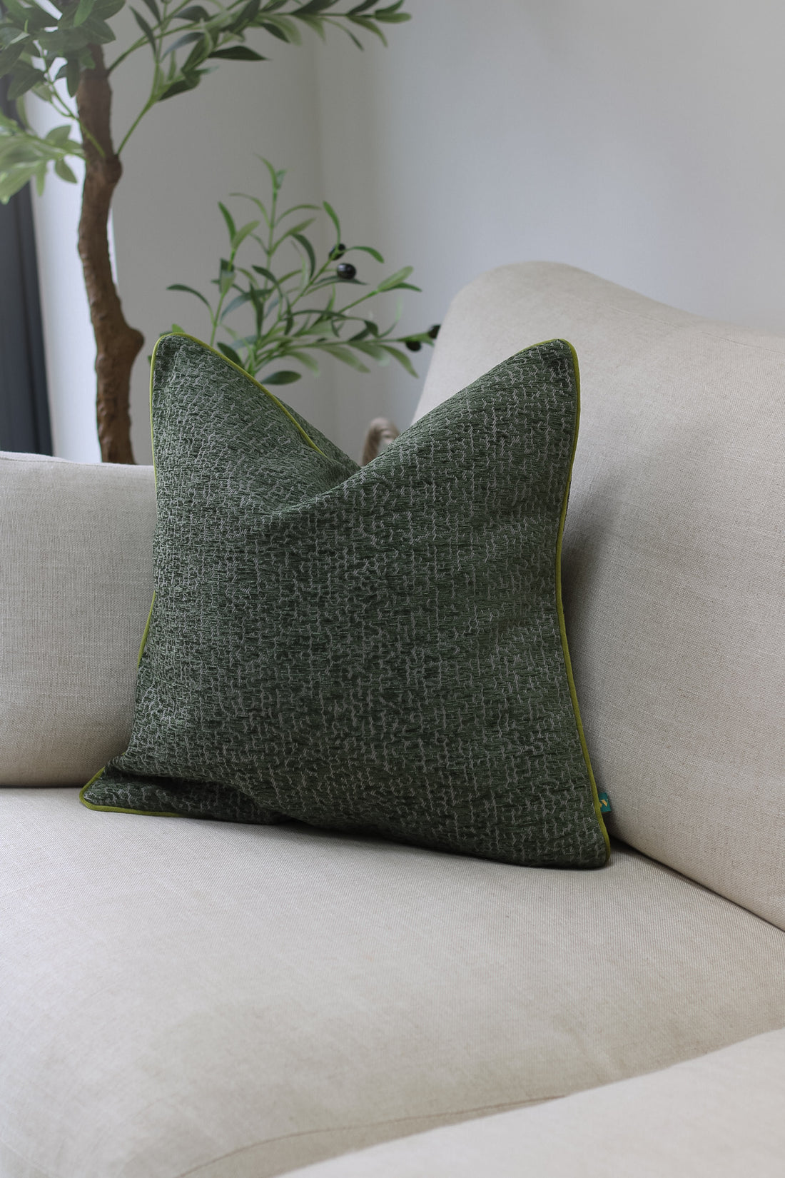 Moss Jacquard Woven Cushion