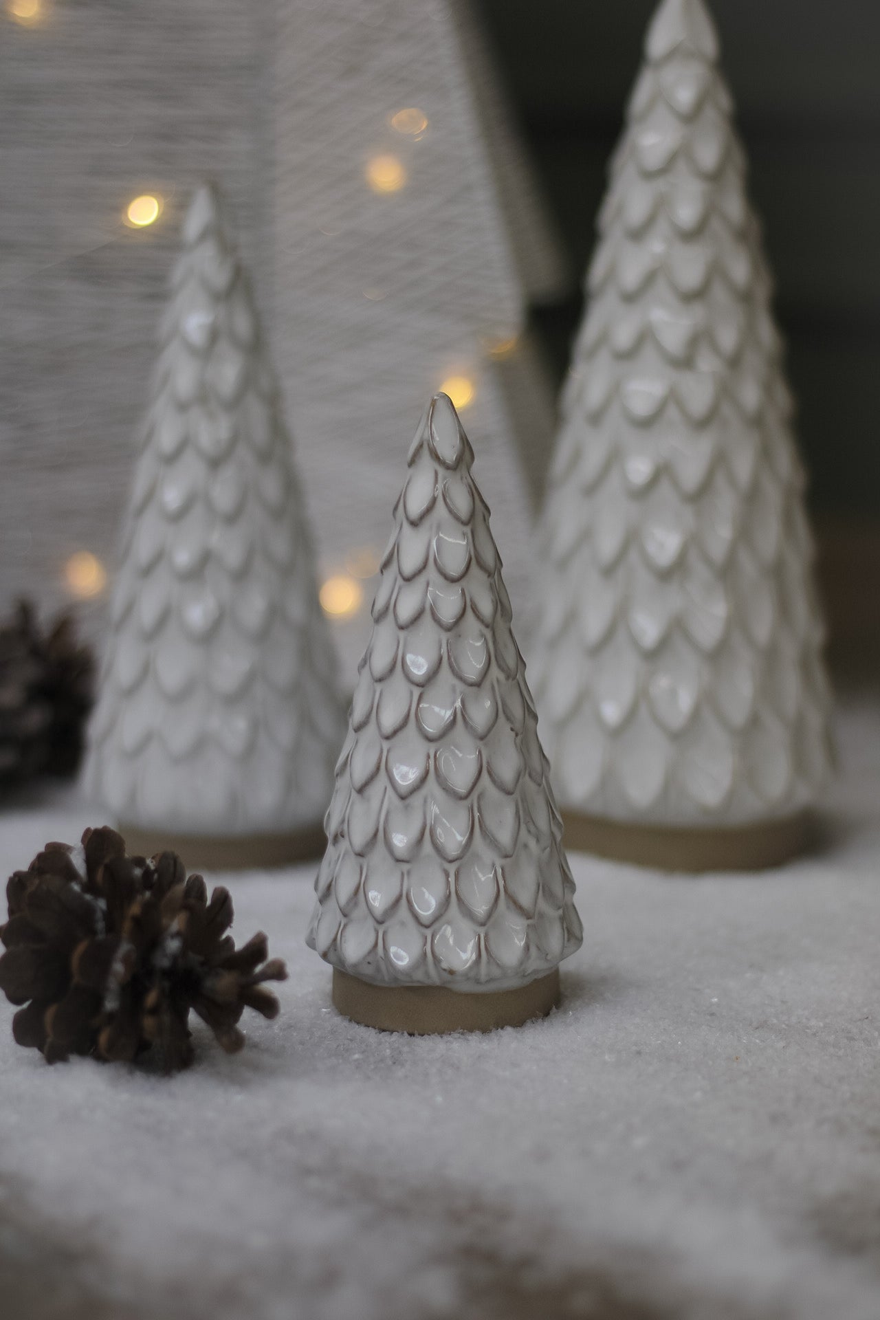 Scallop Ceramic Glazed Christmas Tree