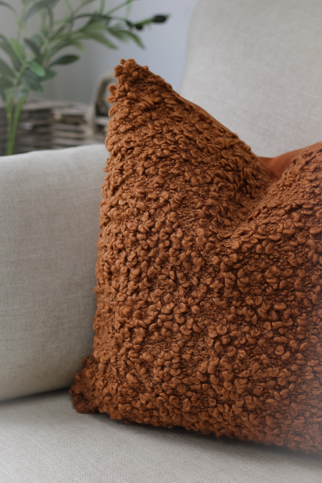 Ginger Boucle Cushion