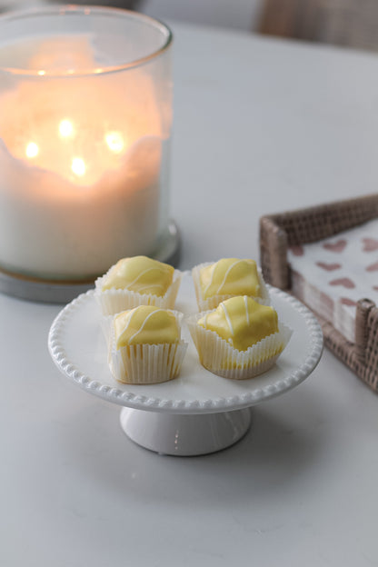 White Beaded Cake Stand