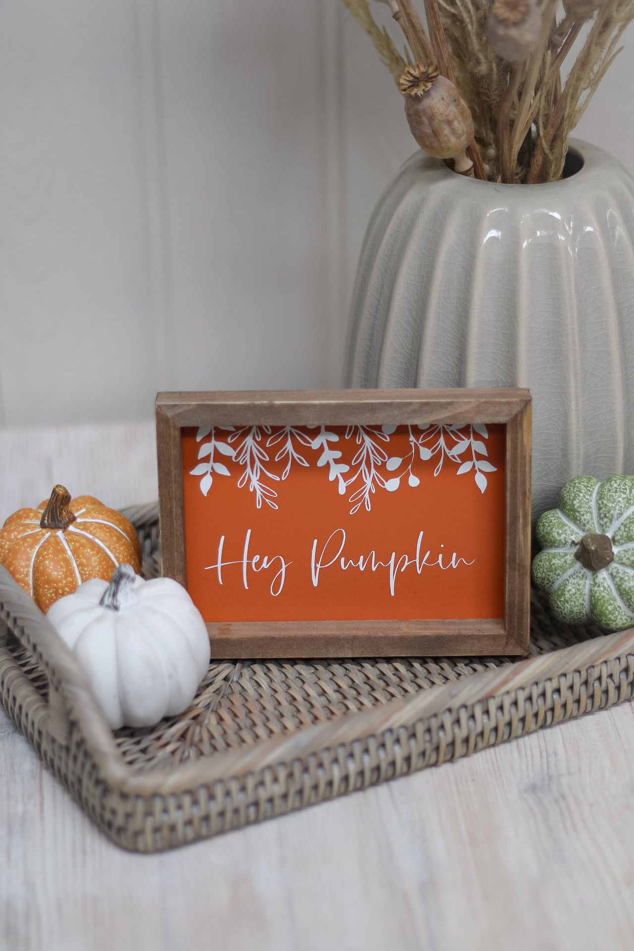 Wooden Cosy Autumn Plaque