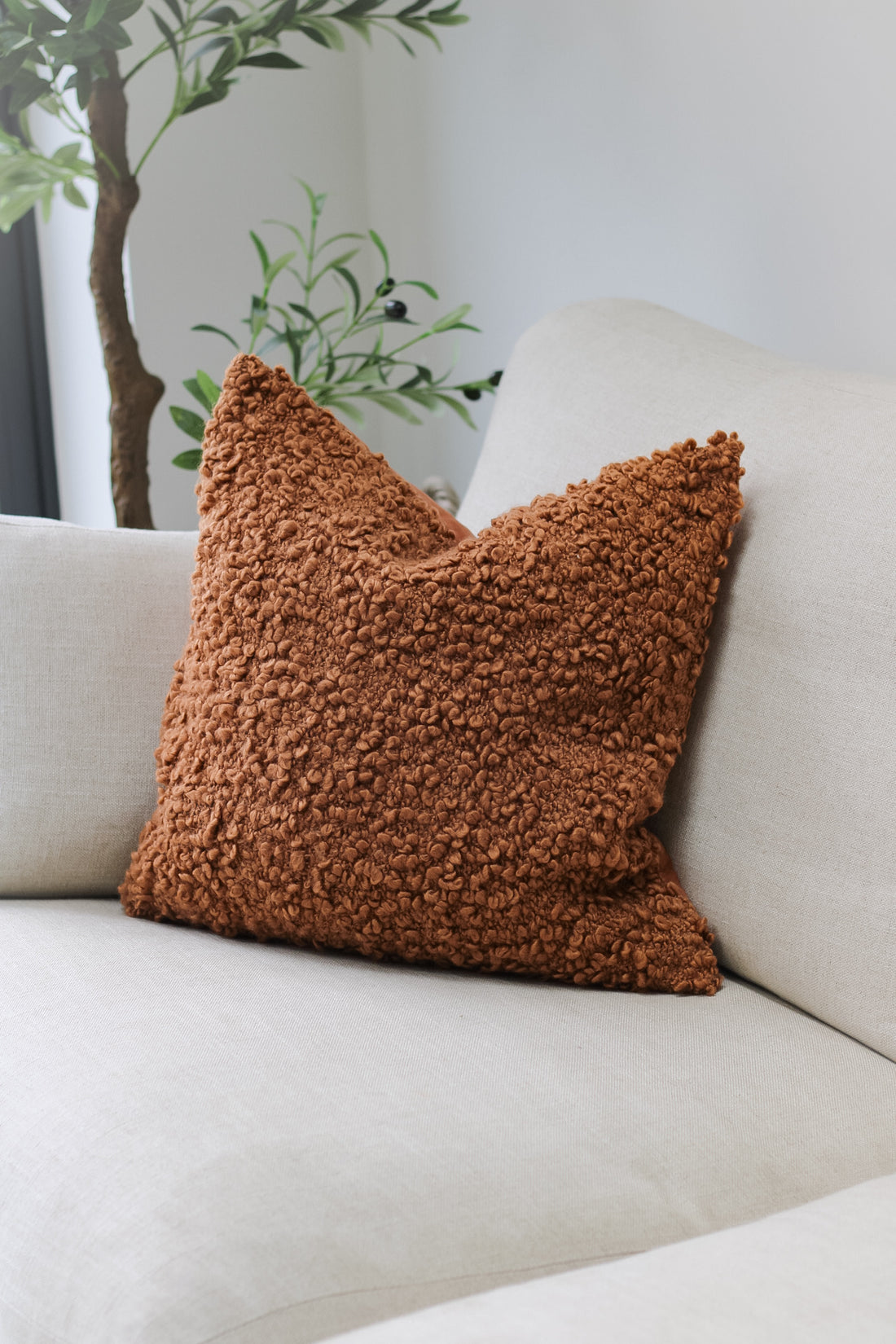 Ginger Boucle Cushion