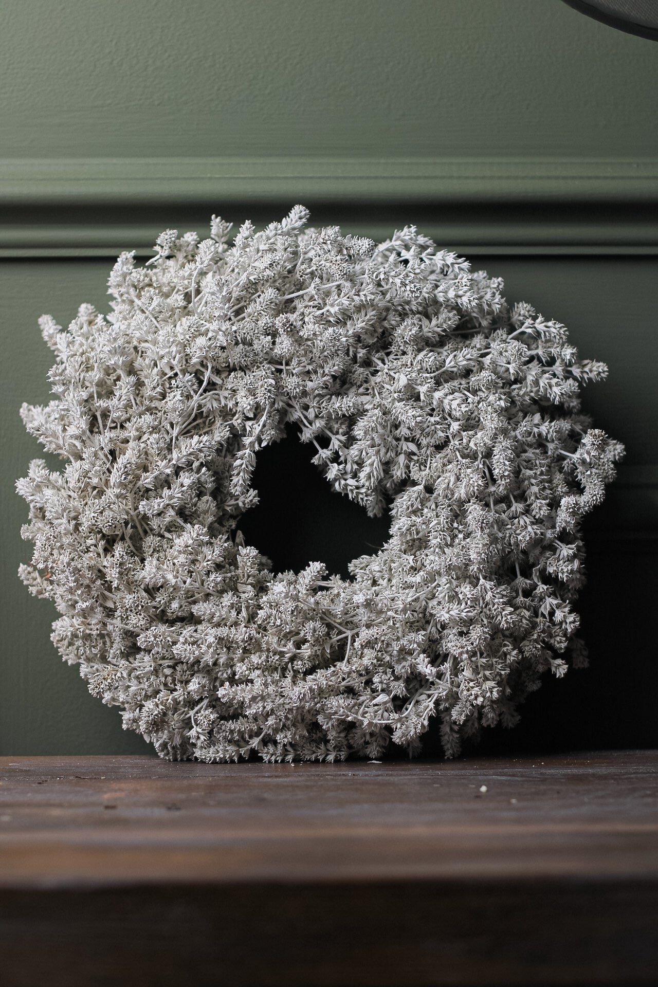 Misty Linen Herb Dried Wreath