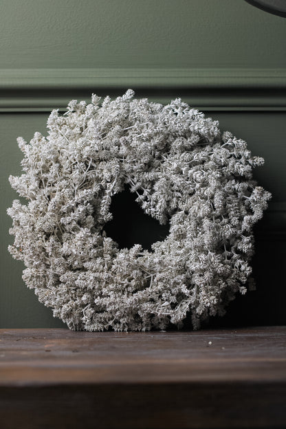 Misty Linen Herb Dried Wreath