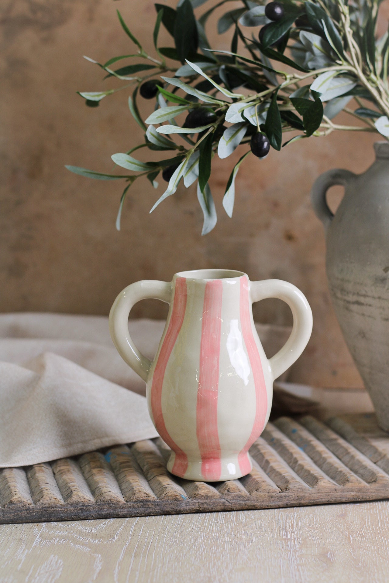 Rose Striped Vase