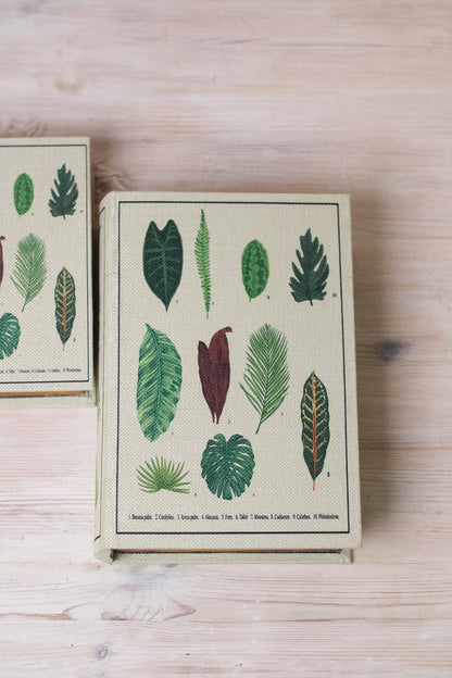 Botanical Decorative Storage Books | Set of 2