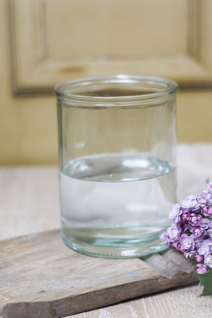 Short Apothecary Glass Vase