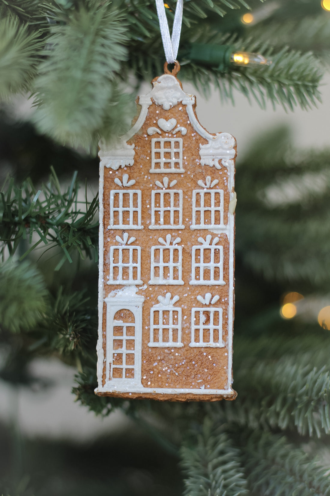 Gingerbread Town House Christmas Tree Hanger Bauble