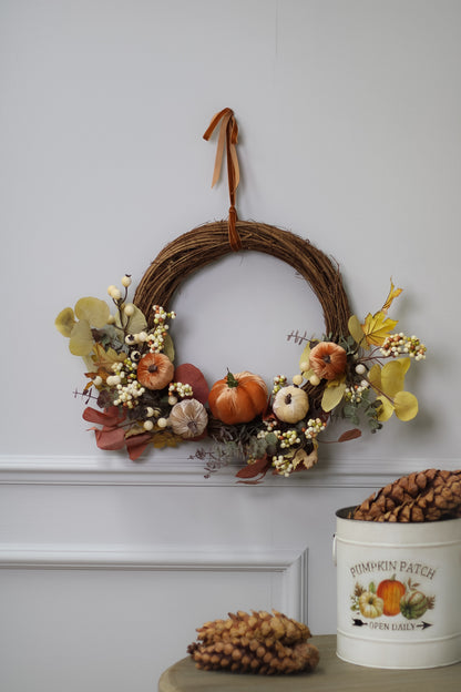 Autumn Pumpkin Wreath