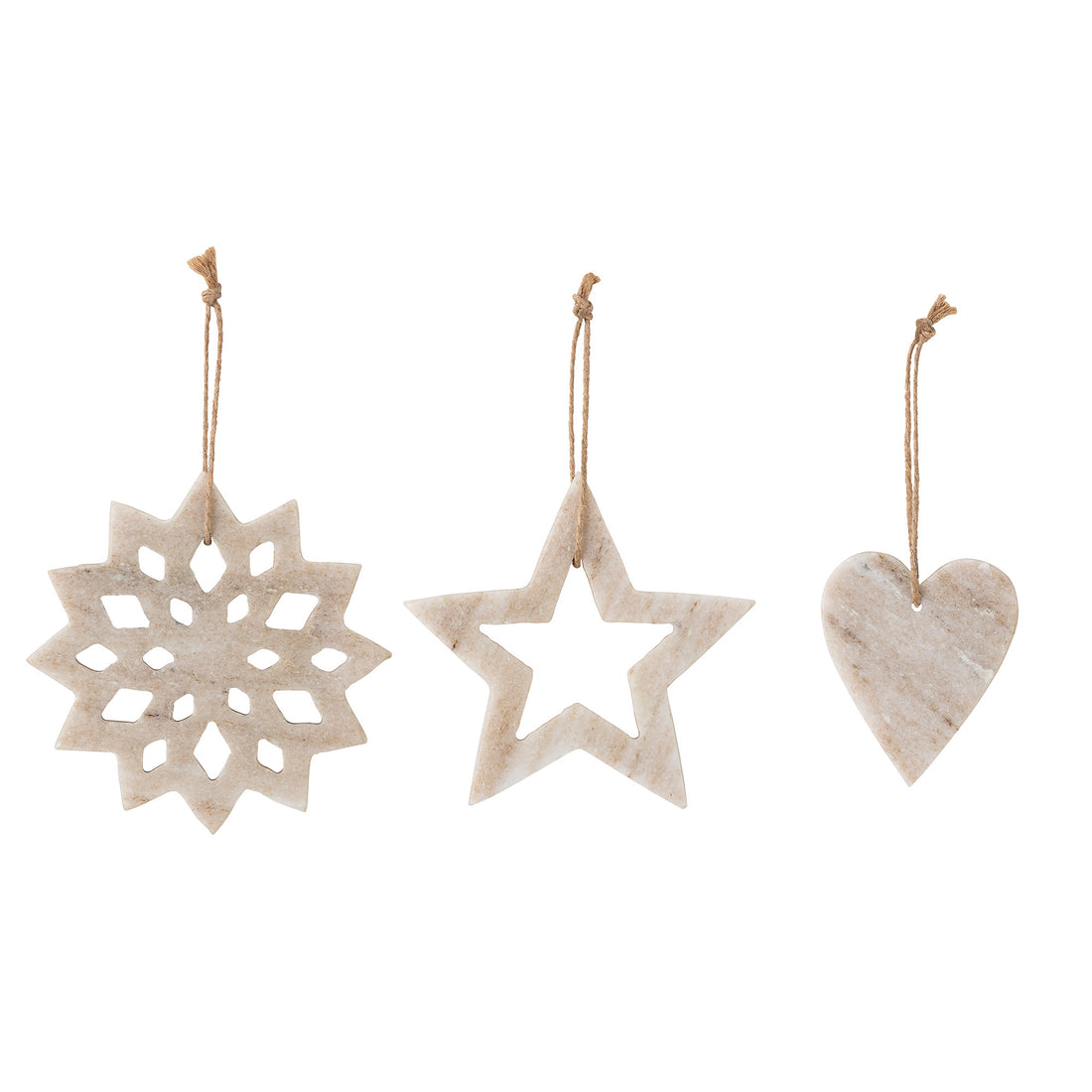 Otilde Marble Tree Ornaments | Set of 3