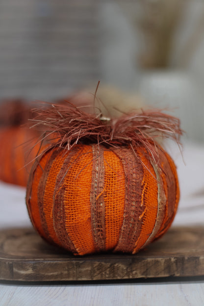 Hessian Pumpkins