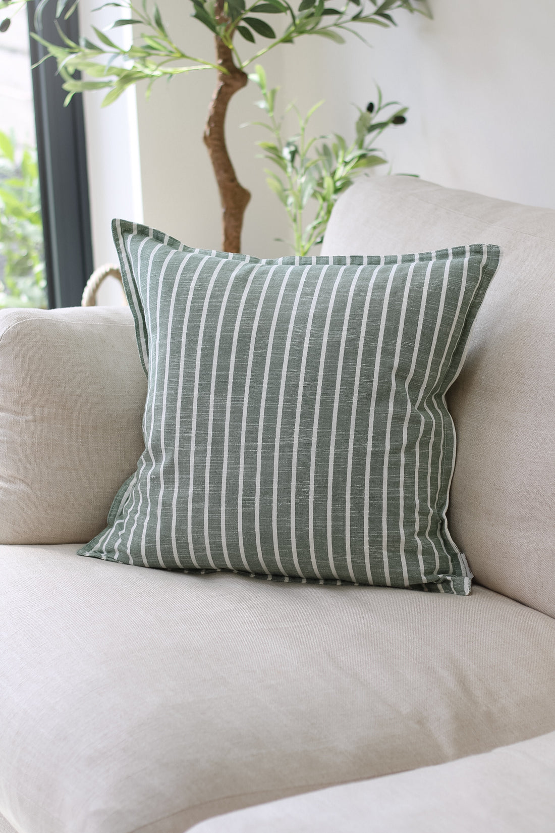 Rydal Eucalyptus Striped Cushion