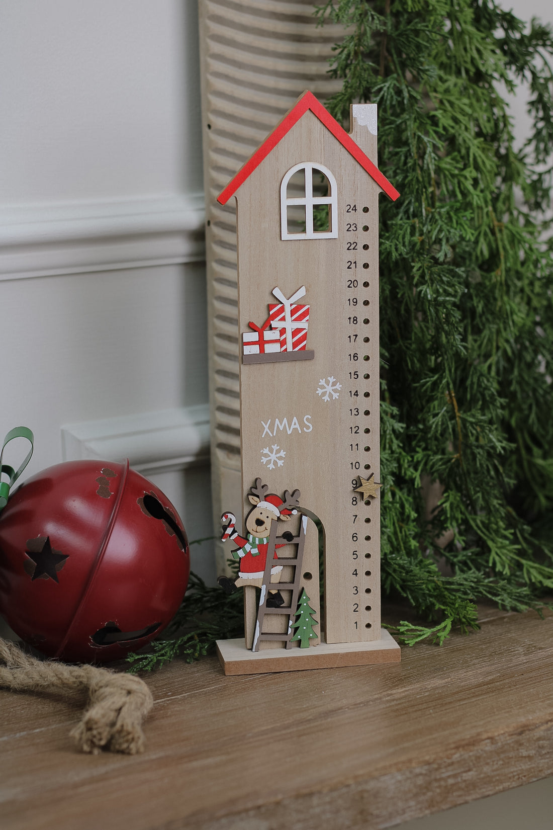 tall Christmas house advent calendar