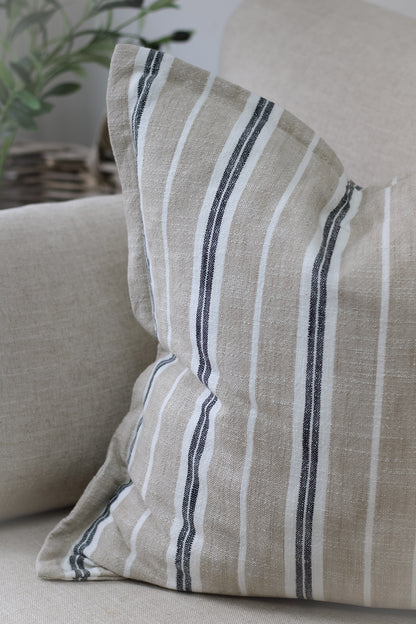 Natural Striped Cushion