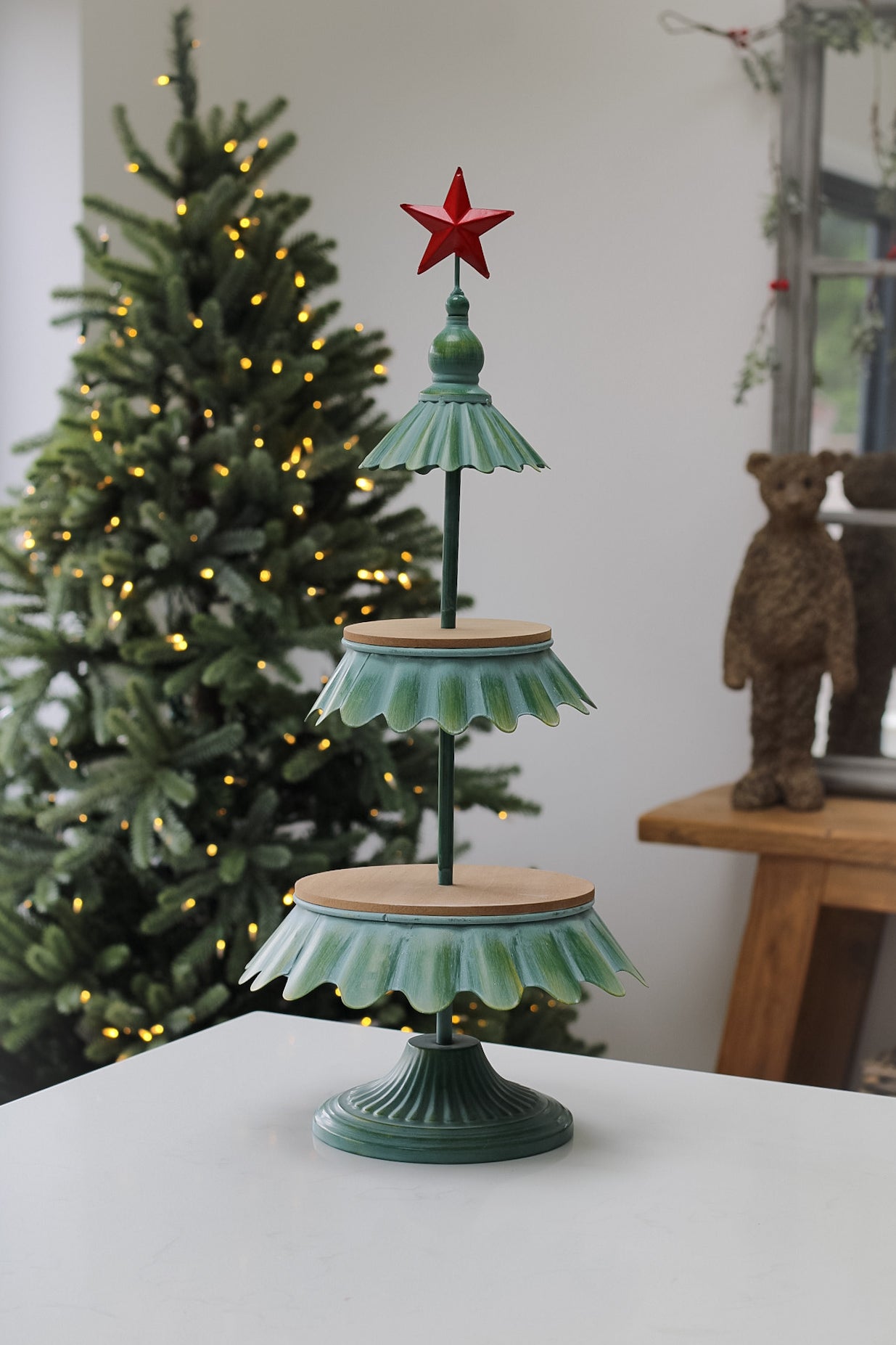 festive christmas tree styling stand